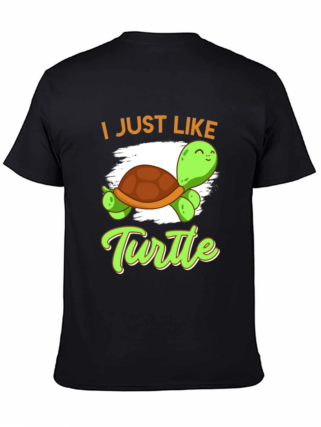 I Just Like Turtle Graphic T-Shirt