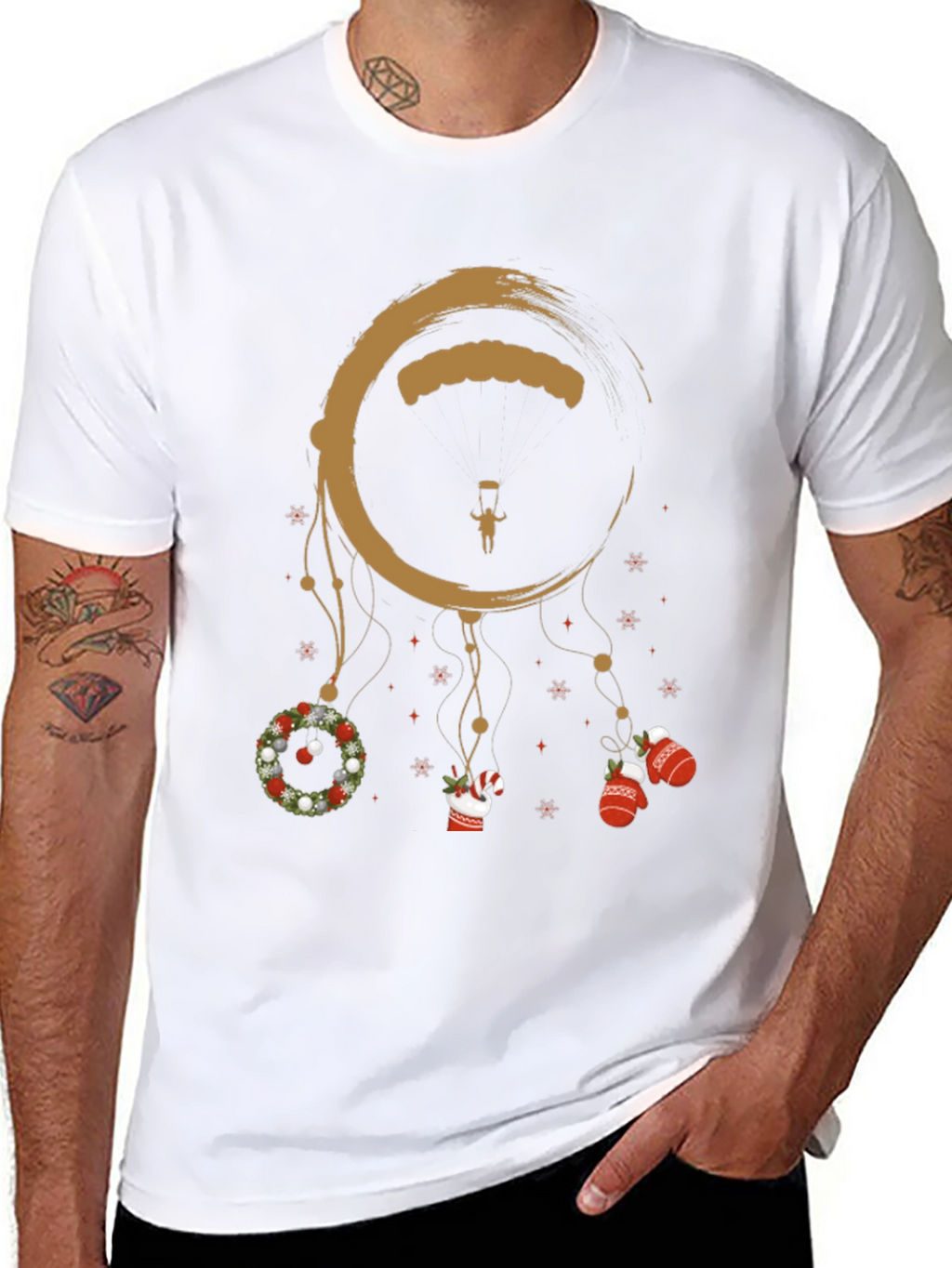Holiday Skydiving Dreamcatcher T-Shirt