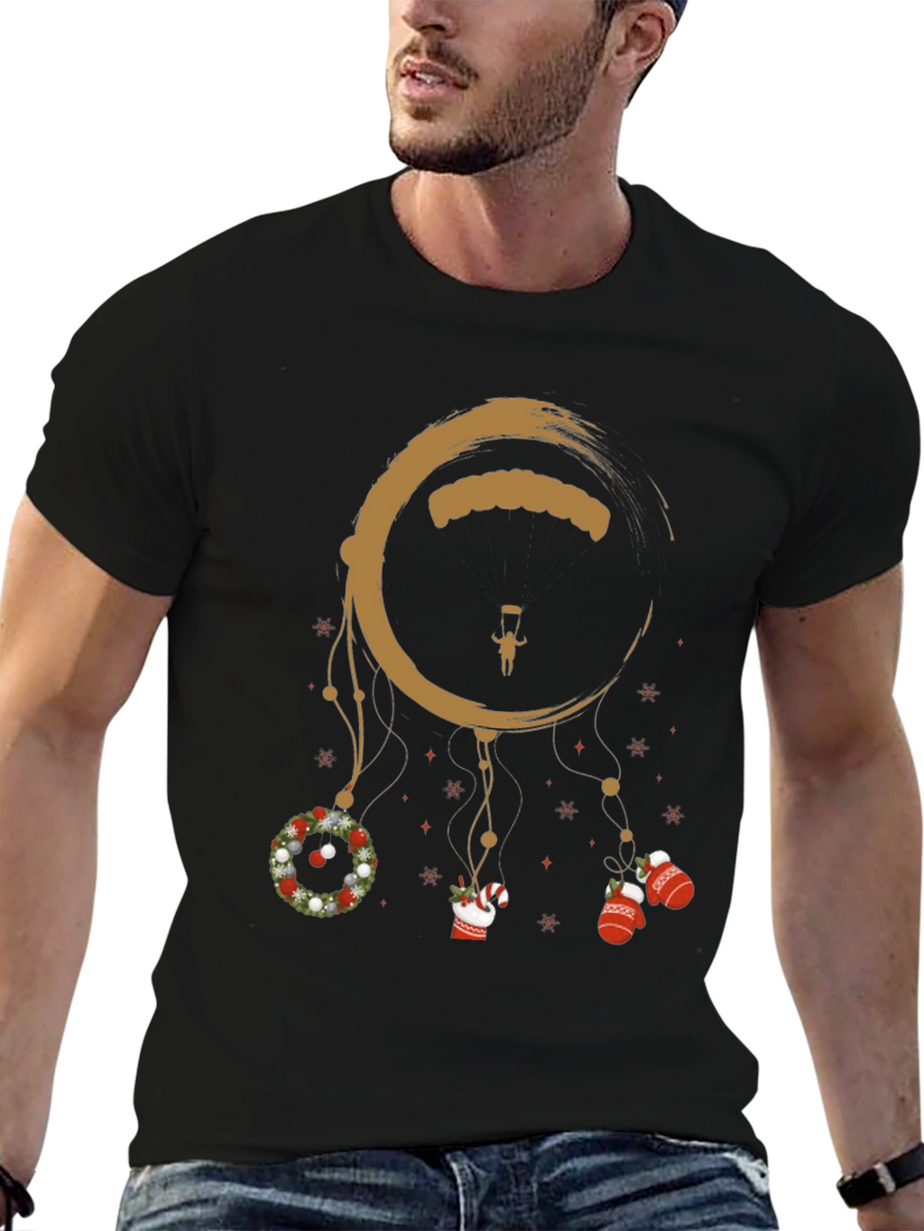 Holiday Skydiving Dreamcatcher T-Shirt
