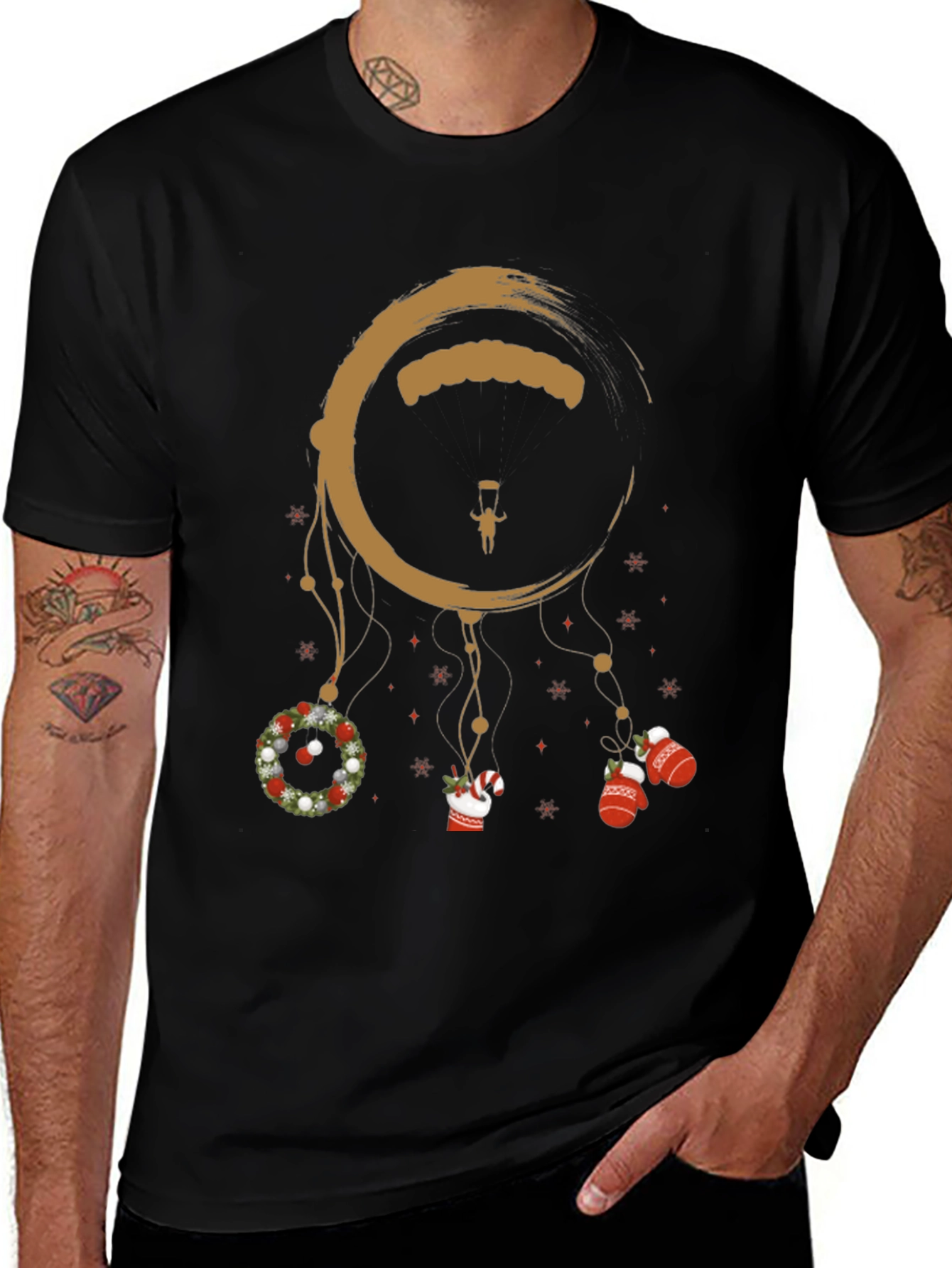 Holiday Skydiving Dreamcatcher T-Shirt