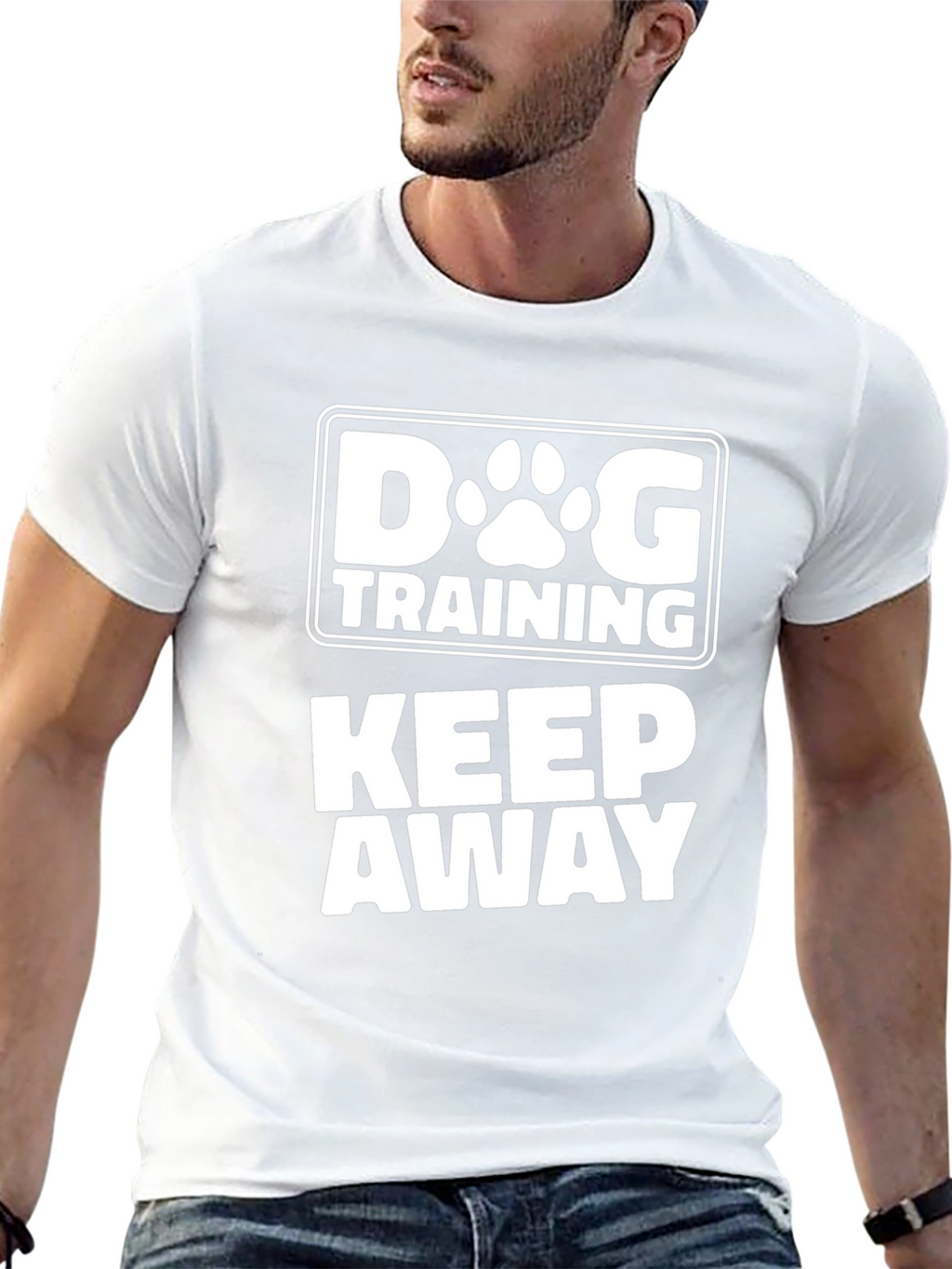 Dog Training Keep Away T-Shirt - Novelty Graphic Tee