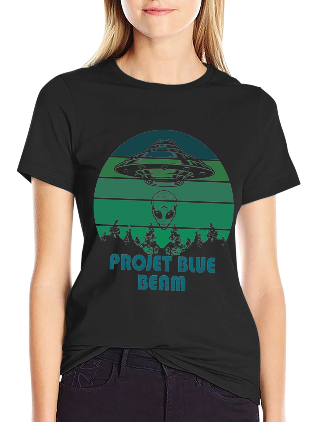 Project Blue Beam Graphic T-Shirt