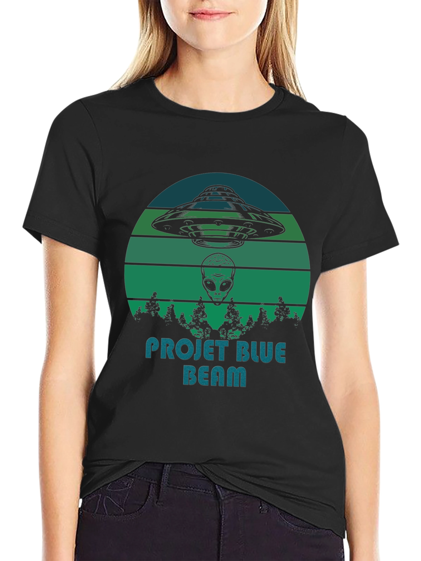 Project Blue Beam Graphic T-Shirt