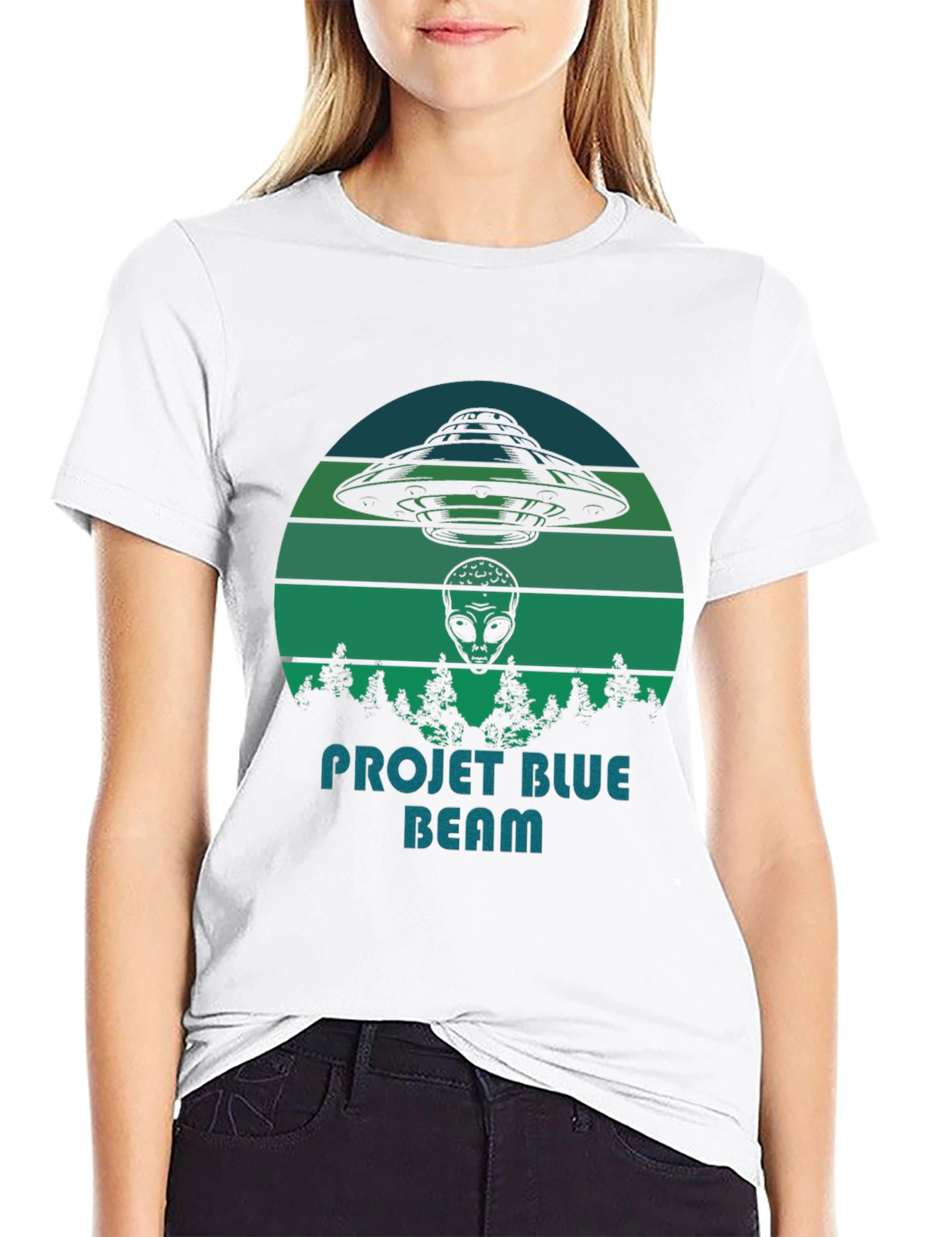 Project Blue Beam Graphic T-Shirt