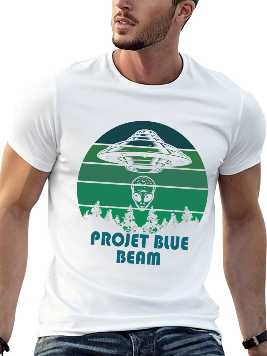 Project Blue Beam Graphic T-Shirt