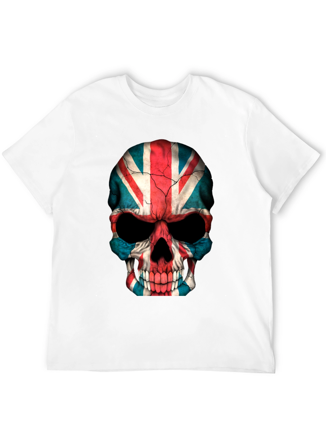 Union Jack Skull Graphic Tee - Black