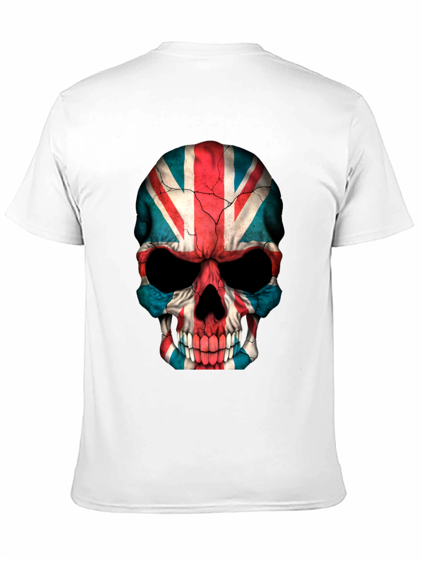Union Jack Skull Graphic Tee - Black