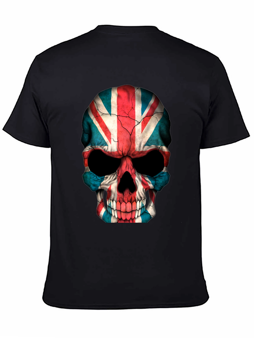 Union Jack Skull Graphic Tee - Black