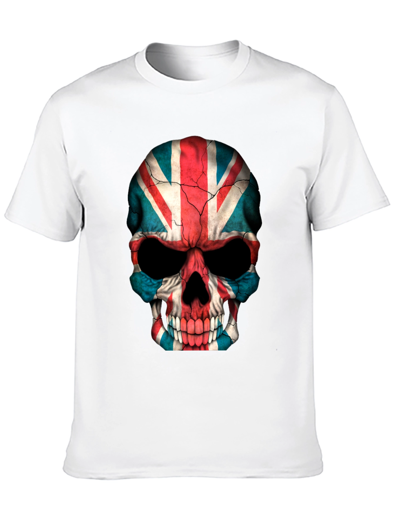 Union Jack Skull Graphic Tee - Black