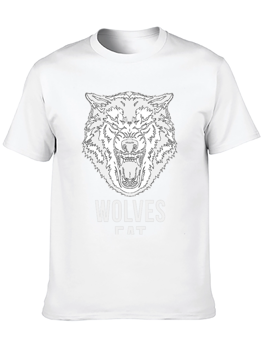 Wolves Graphic Print Black T-Shirt for Men