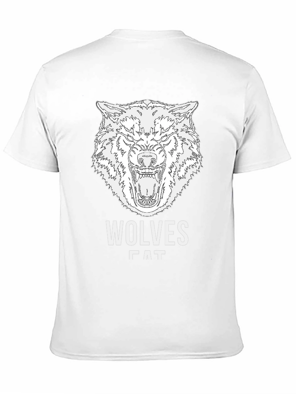 Wolves Graphic Print Black T-Shirt for Men
