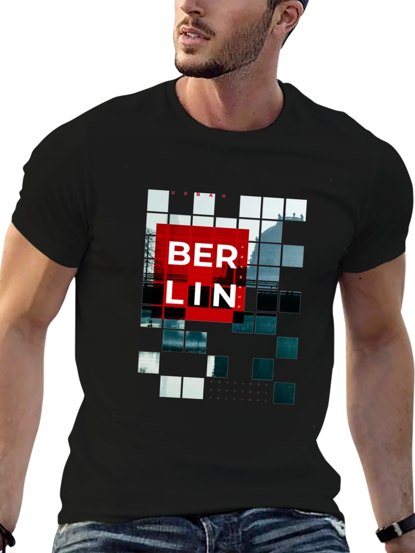 Berlin Urban Graphic Tee - Modern Cityscape Shirt