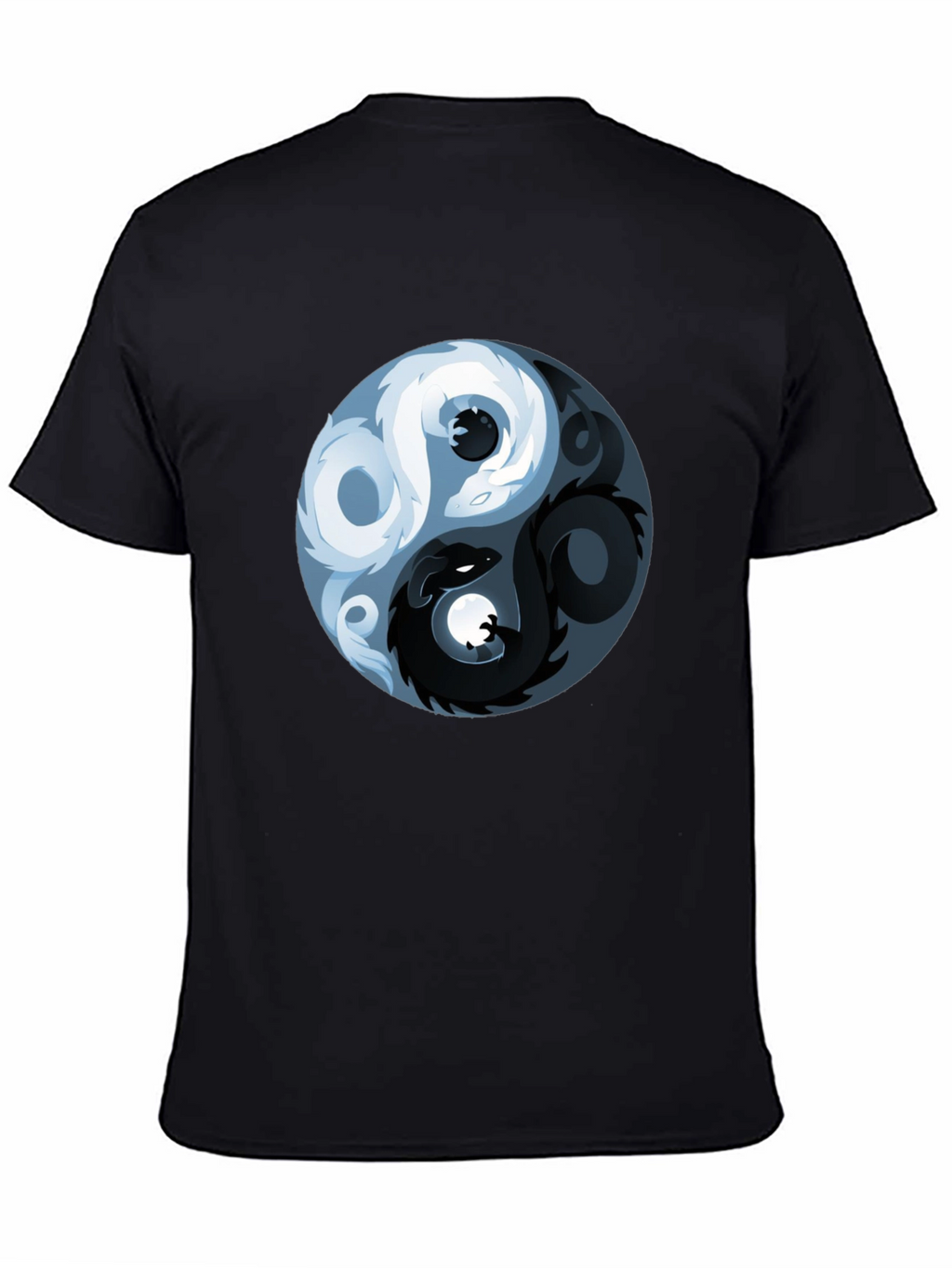 Yin Yang Dragon Graphic T-Shirt