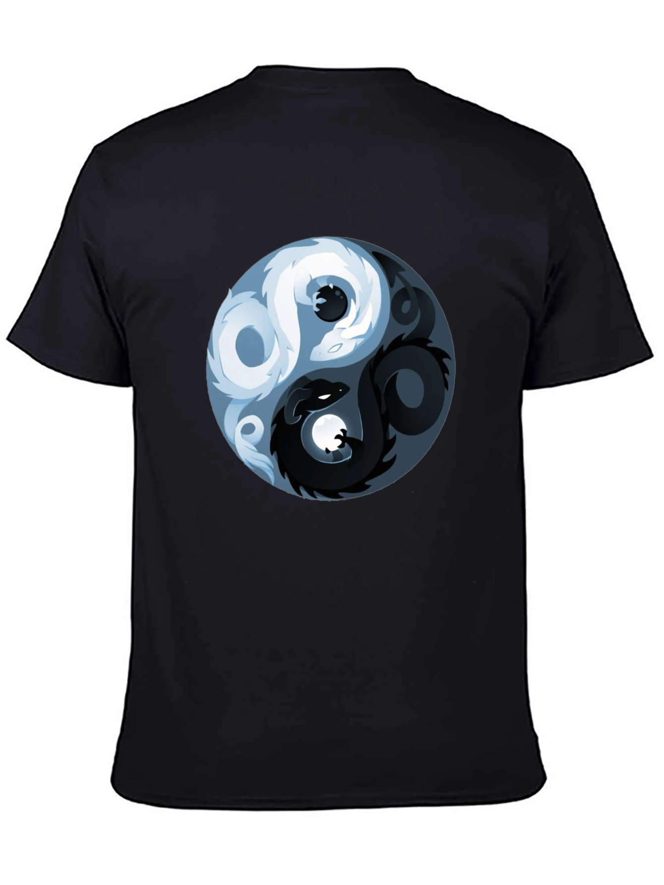 Yin Yang Dragon Graphic T-Shirt