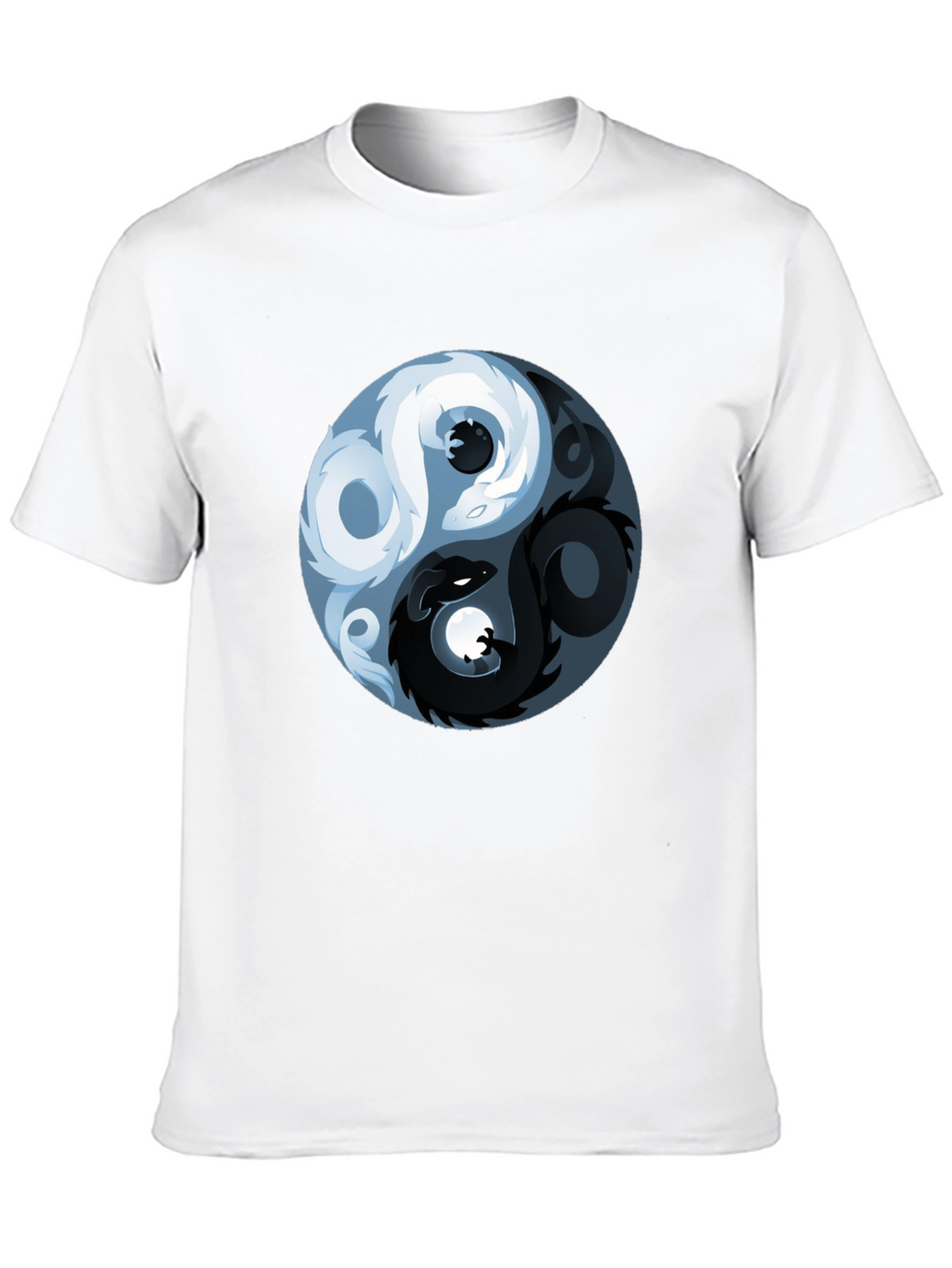 Yin Yang Dragon Graphic T-Shirt