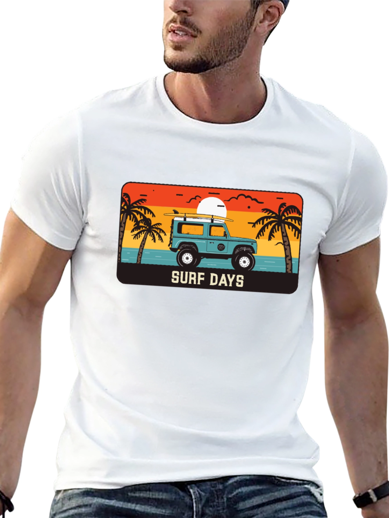 Surf Days Tee - Retro Beach Adventure T-Shirt