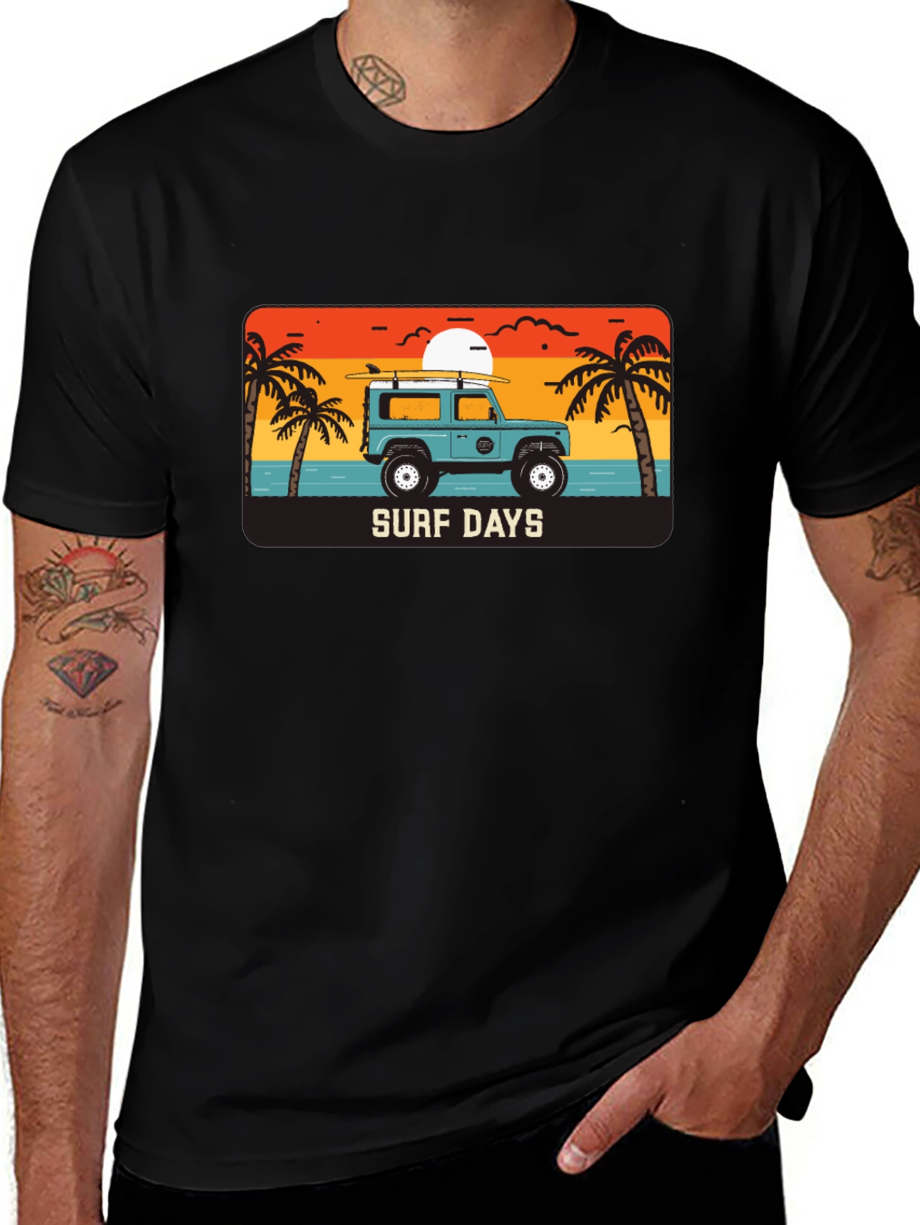 Surf Days Tee - Retro Beach Adventure T-Shirt