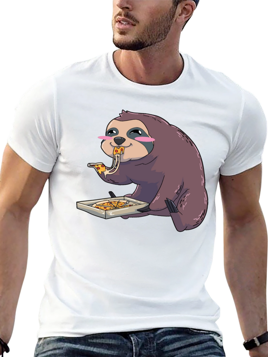 Sloth Pizza Lover T-Shirt - Casual Style