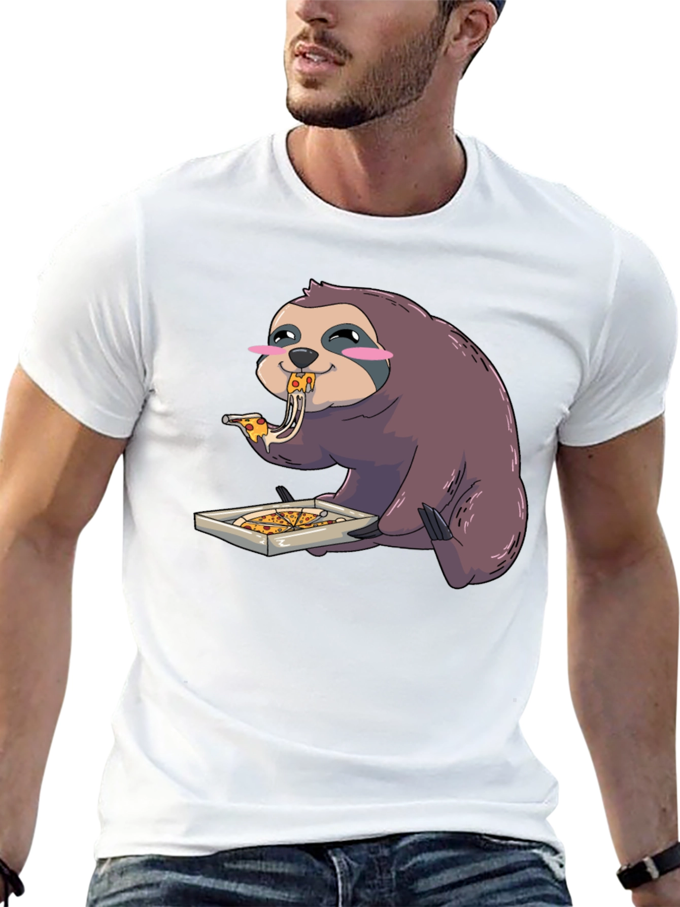 Sloth Pizza Lover T-Shirt - Casual Style