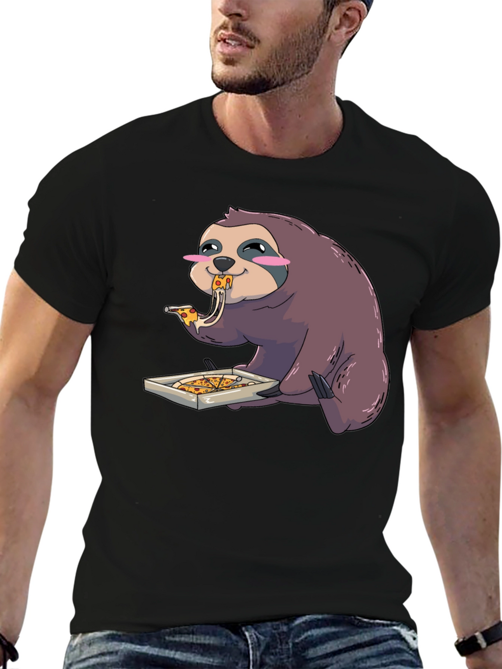 Sloth Pizza Lover T-Shirt - Casual Style