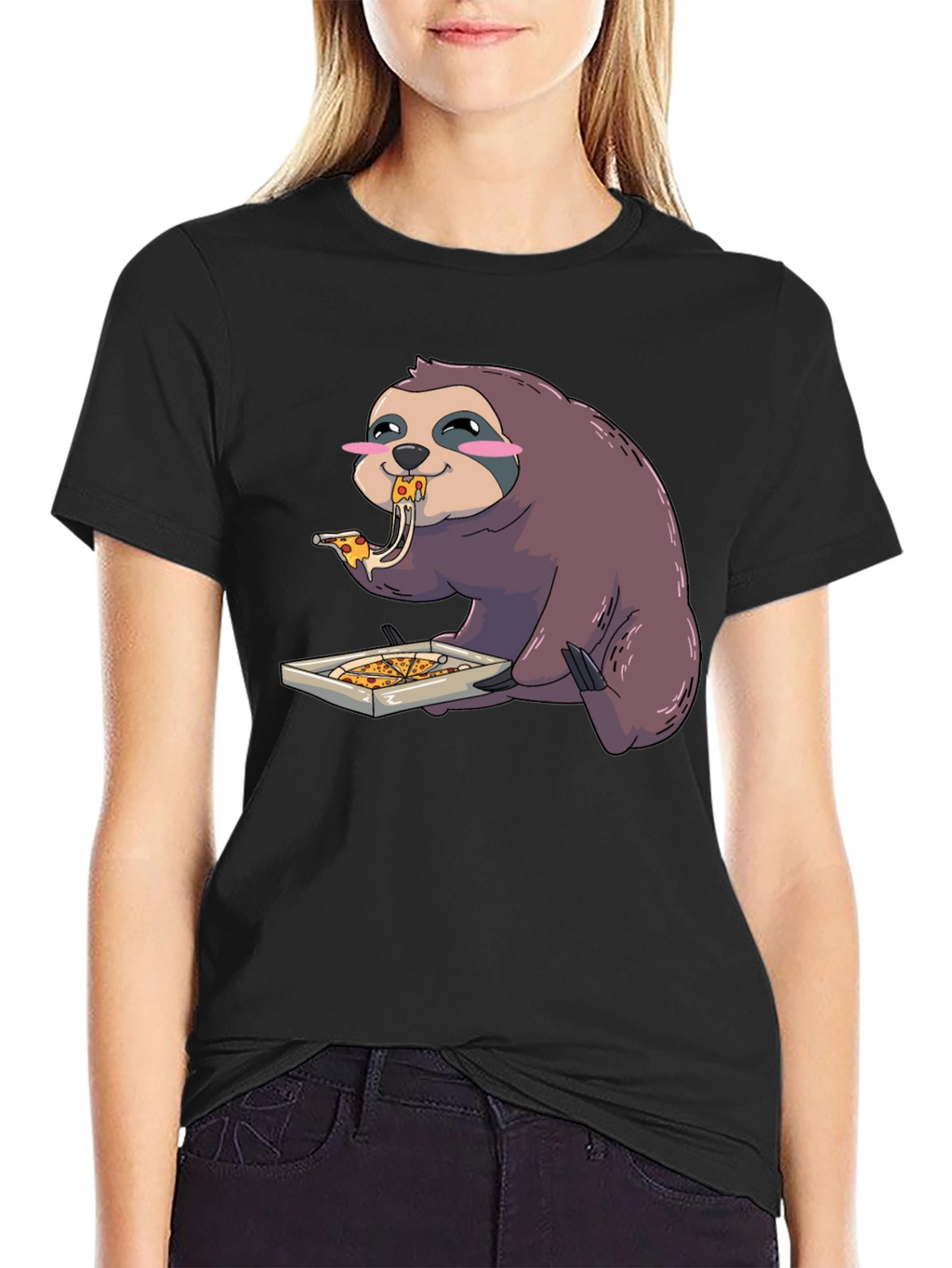 Sloth Pizza Lover T-Shirt - Casual Style
