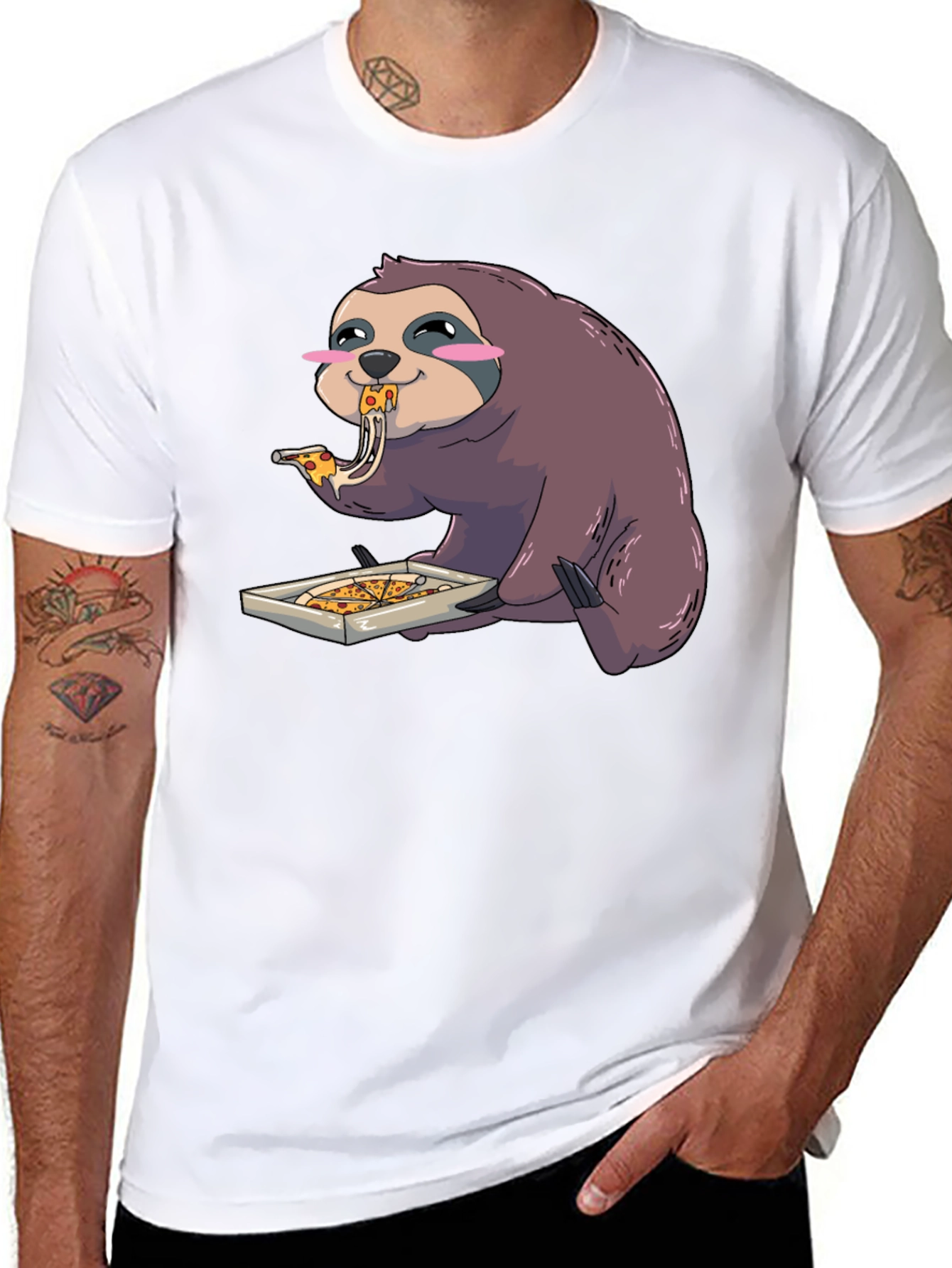 Sloth Pizza Lover T-Shirt - Casual Style
