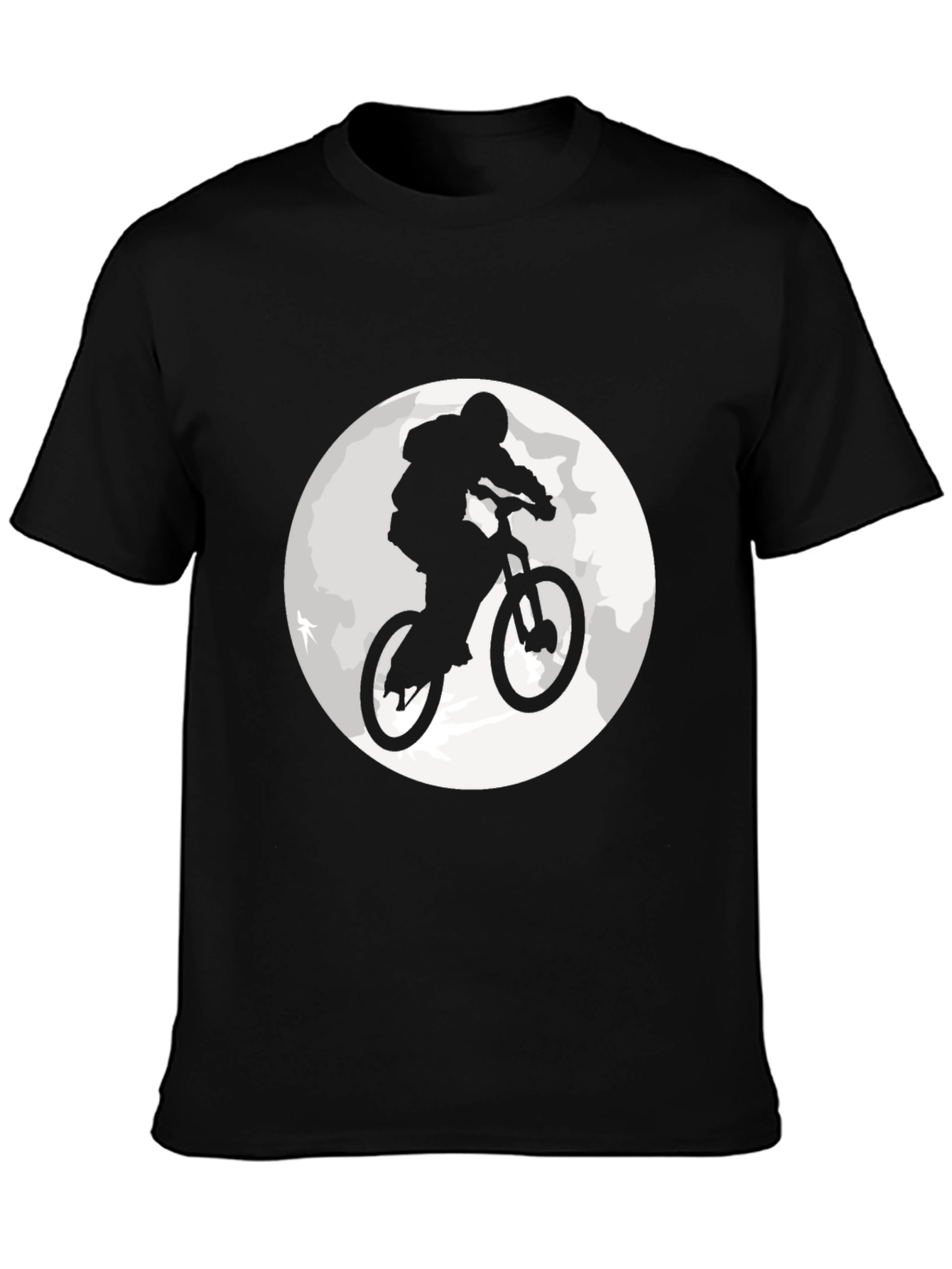 Mountain Bike Moon Graphic T-Shirt