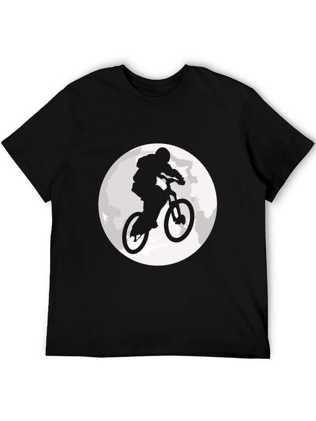 Mountain Bike Moon Graphic T-Shirt