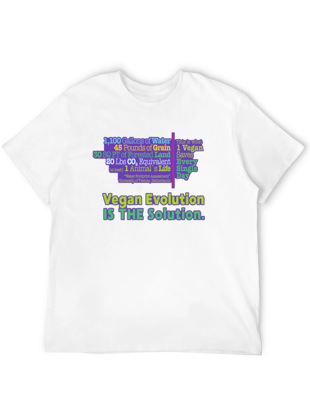 Vegan Evolution Graphic T-Shirt