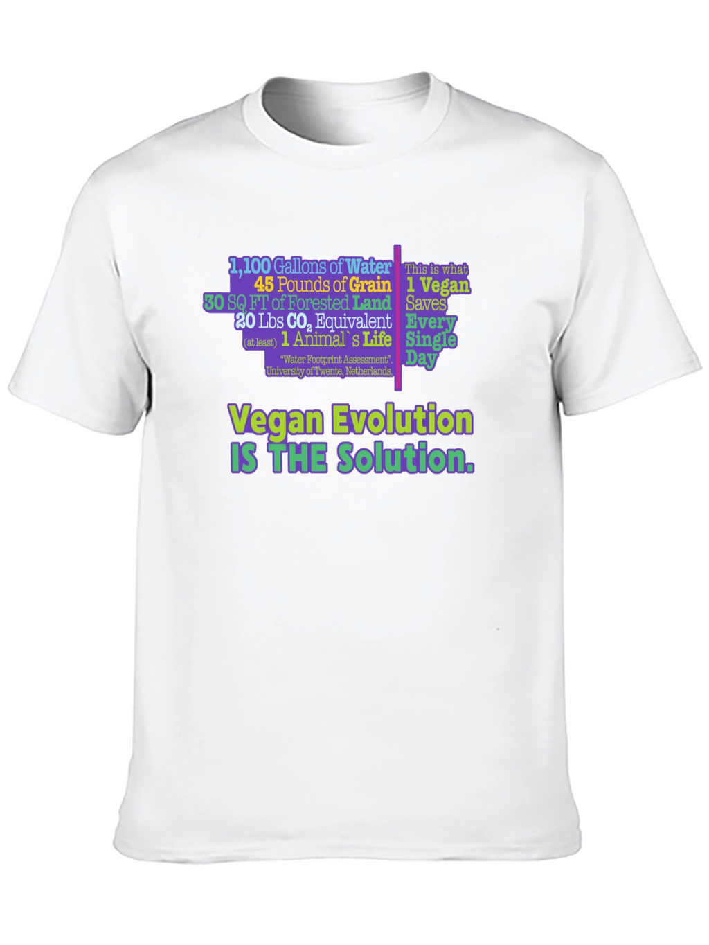 Vegan Evolution Graphic T-Shirt