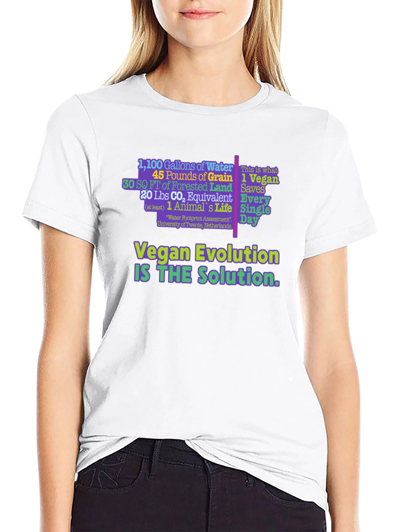 Vegan Evolution Graphic T-Shirt