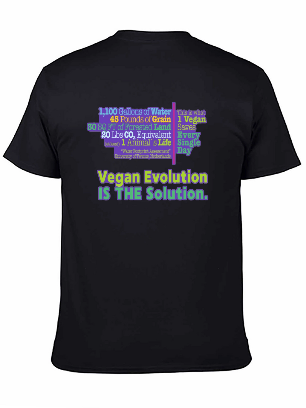 Vegan Evolution Graphic T-Shirt