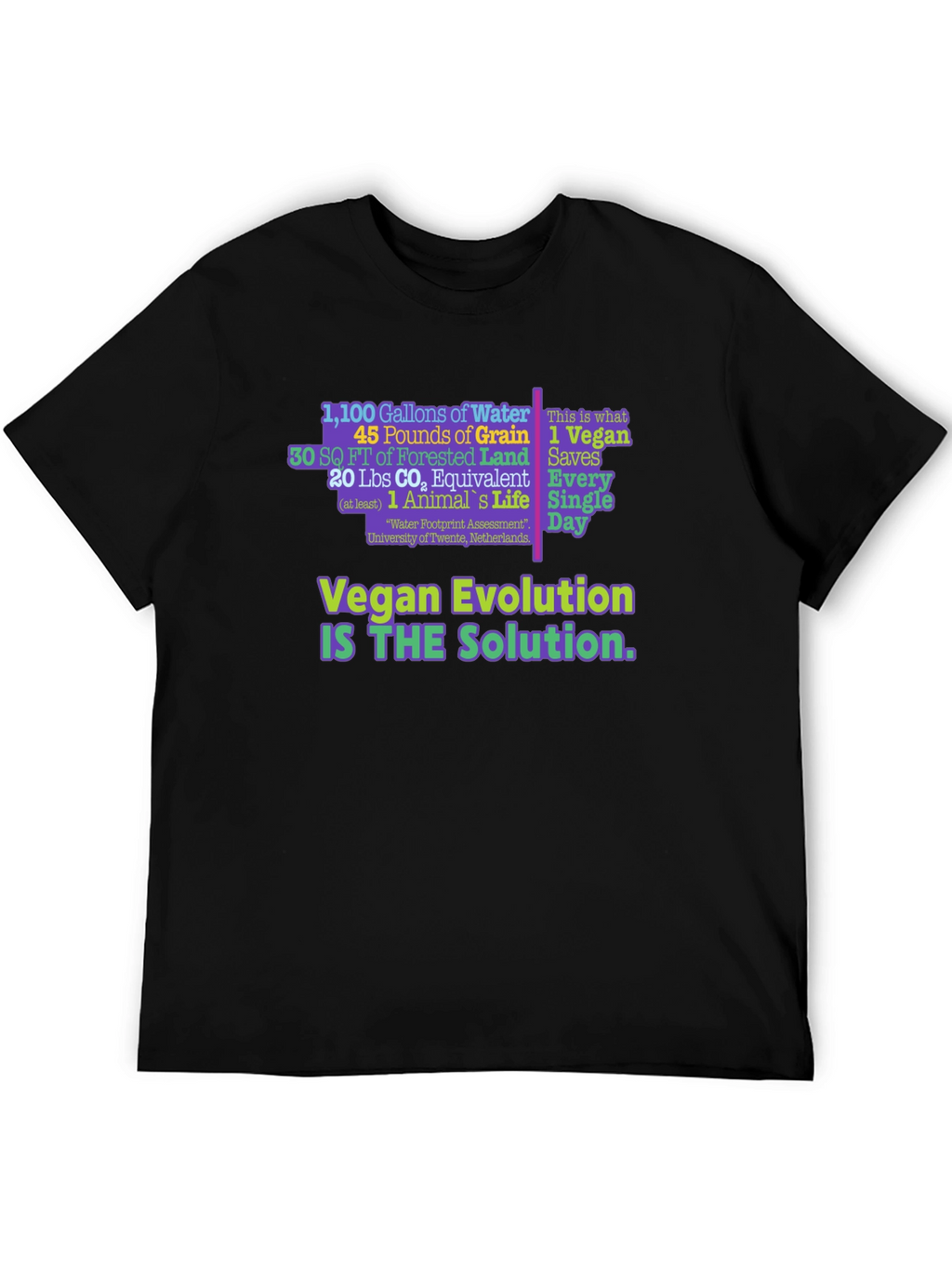 Vegan Evolution Graphic T-Shirt