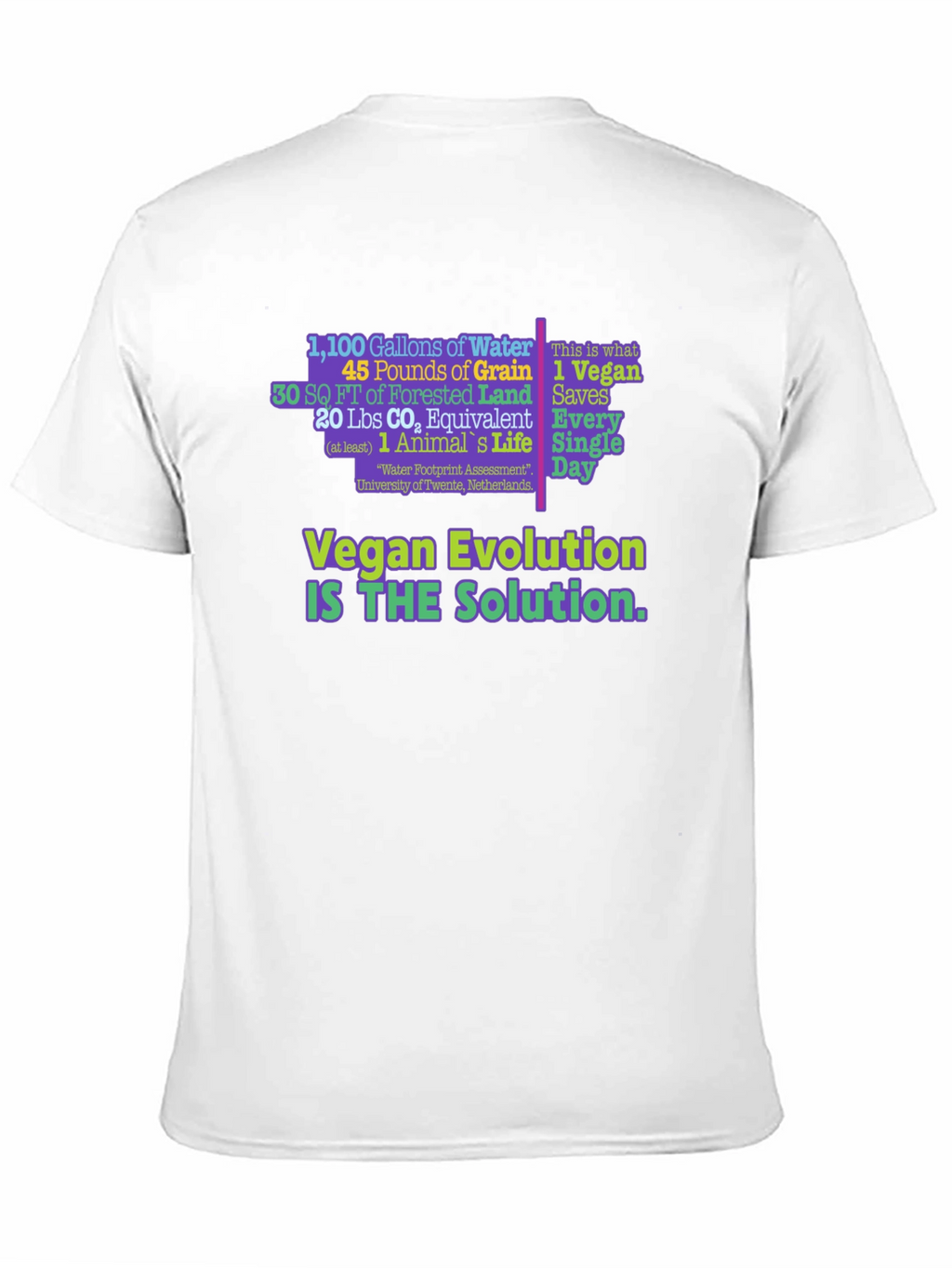 Vegan Evolution Graphic T-Shirt