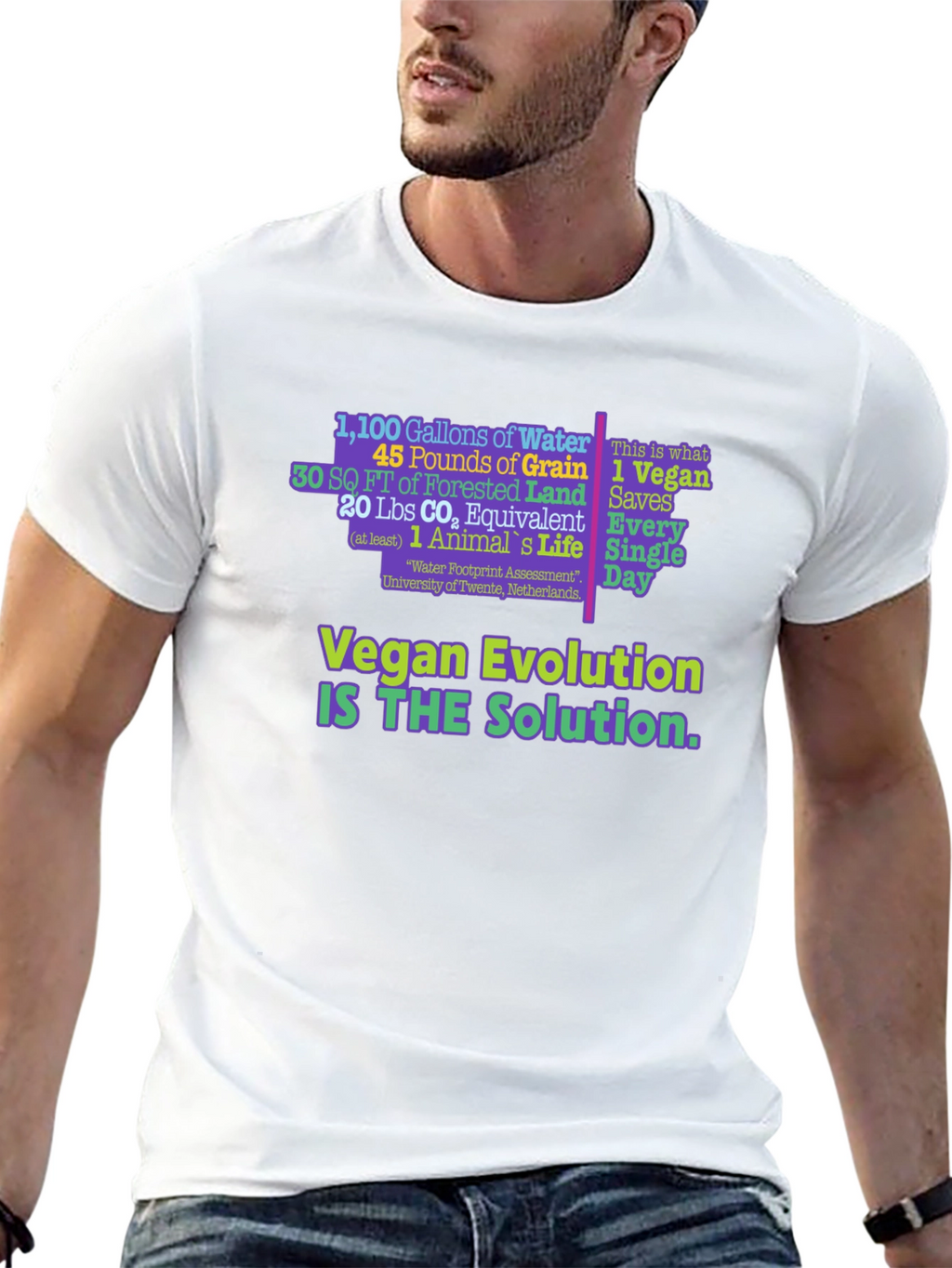 Vegan Evolution Graphic T-Shirt