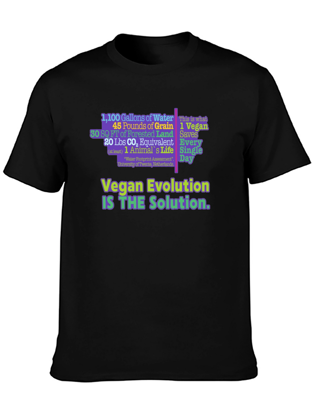 Vegan Evolution Graphic T-Shirt