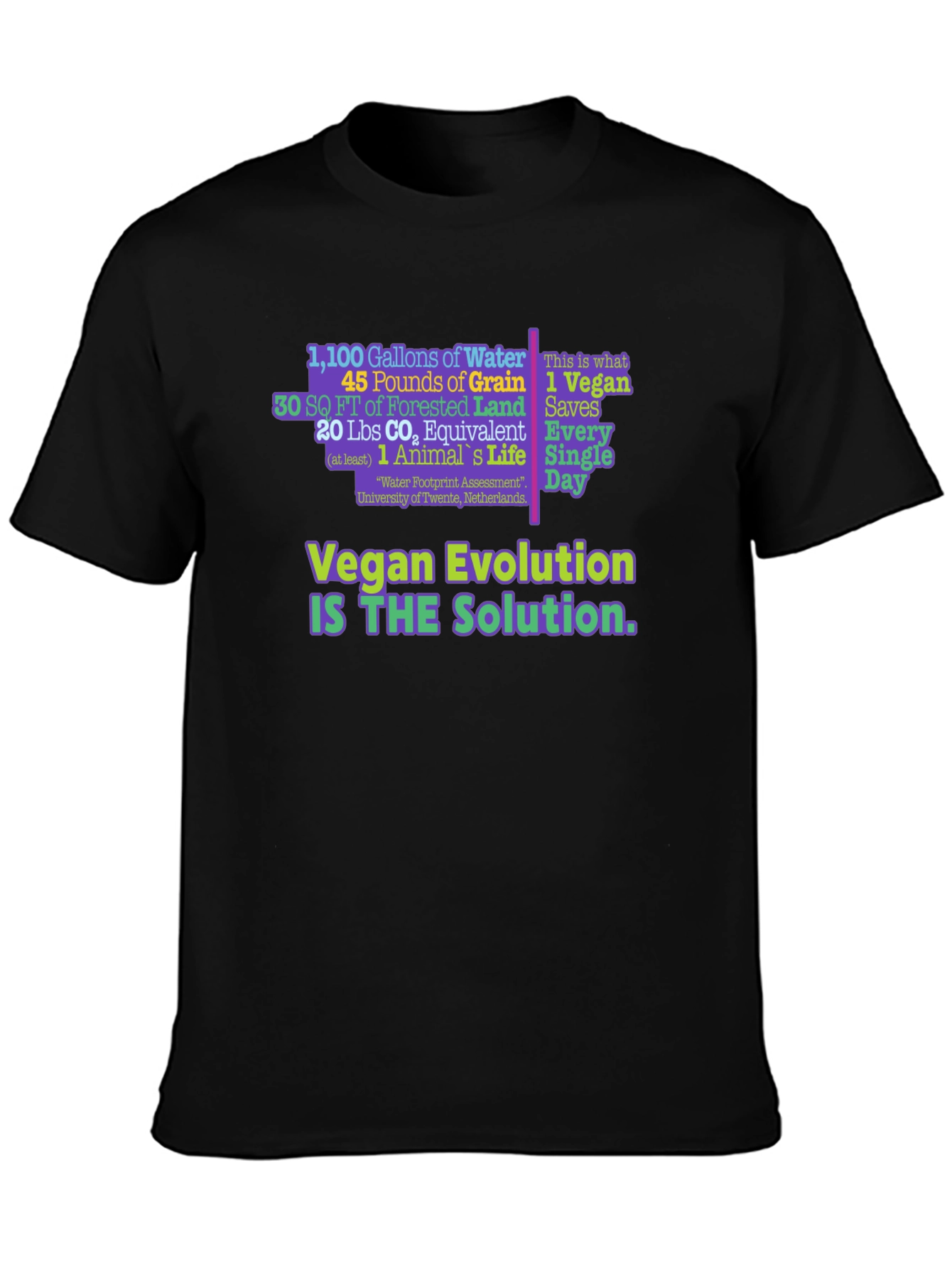 Vegan Evolution Graphic T-Shirt