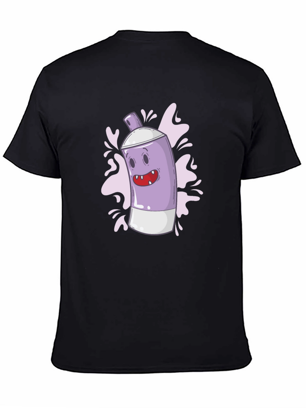Funky Spray Can Graphic Tee - Cool Cartoon Design