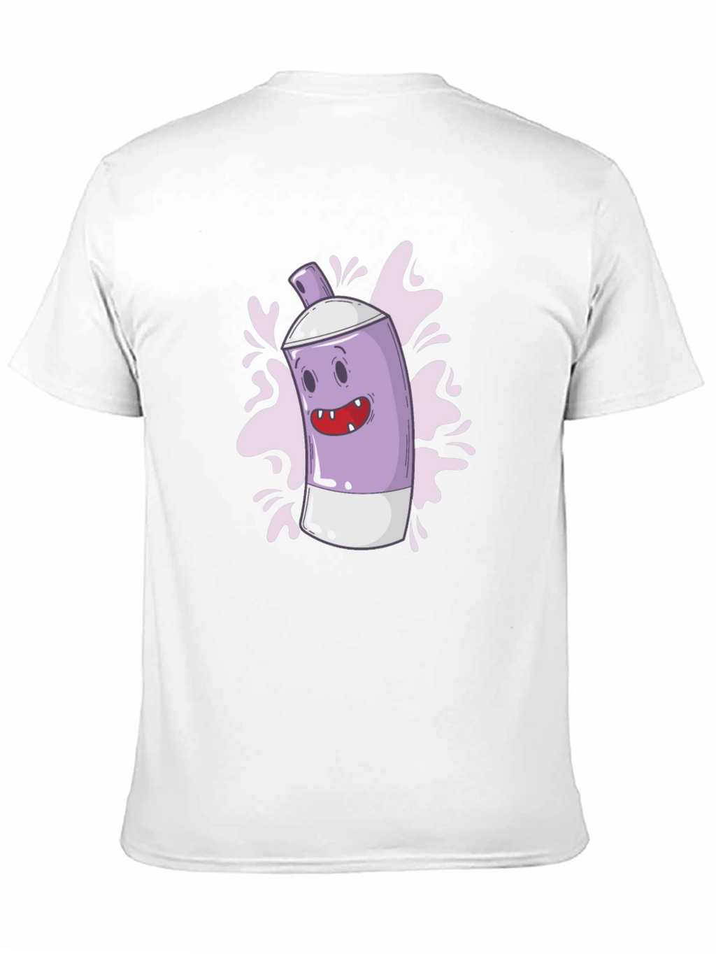 Funky Spray Can Graphic Tee - Cool Cartoon Design