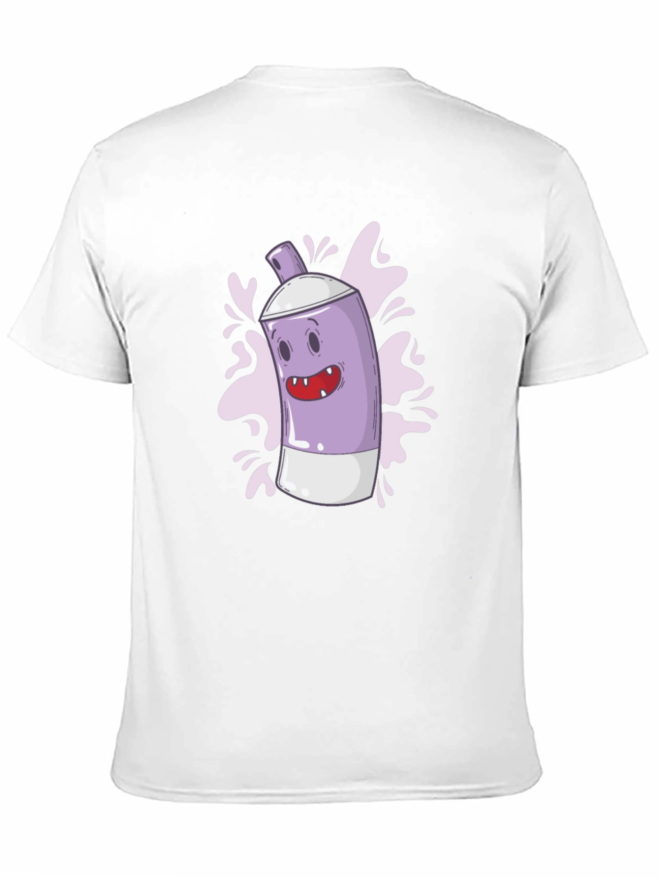 Funky Spray Can Graphic Tee - Cool Cartoon Design
