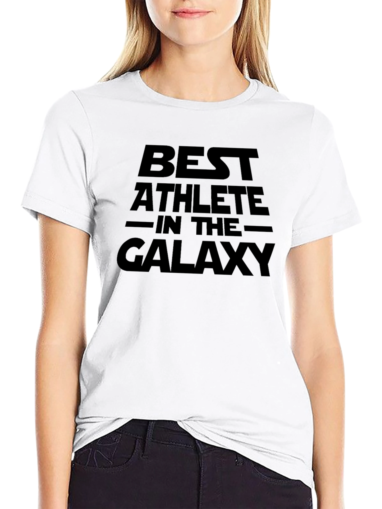 Best Athlete In The Galaxy Mens Black T-Shirt