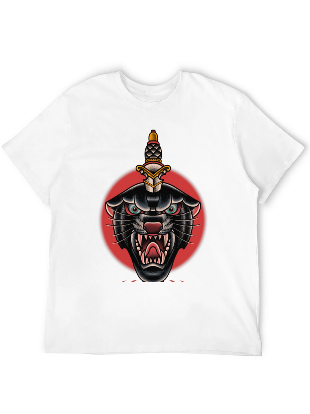 Black Panther Dagger Graphic Tee - Bold Streetwear Style