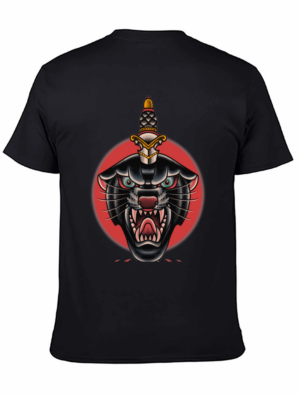 Black Panther Dagger Graphic Tee - Bold Streetwear Style