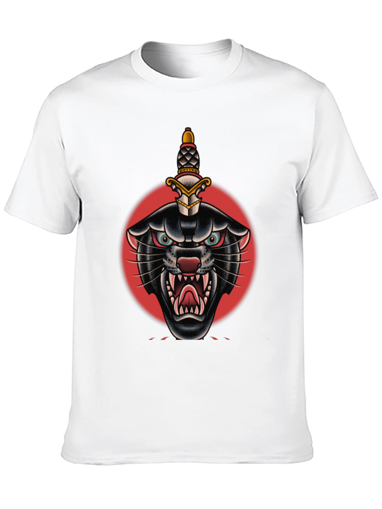 Black Panther Dagger Graphic Tee - Bold Streetwear Style