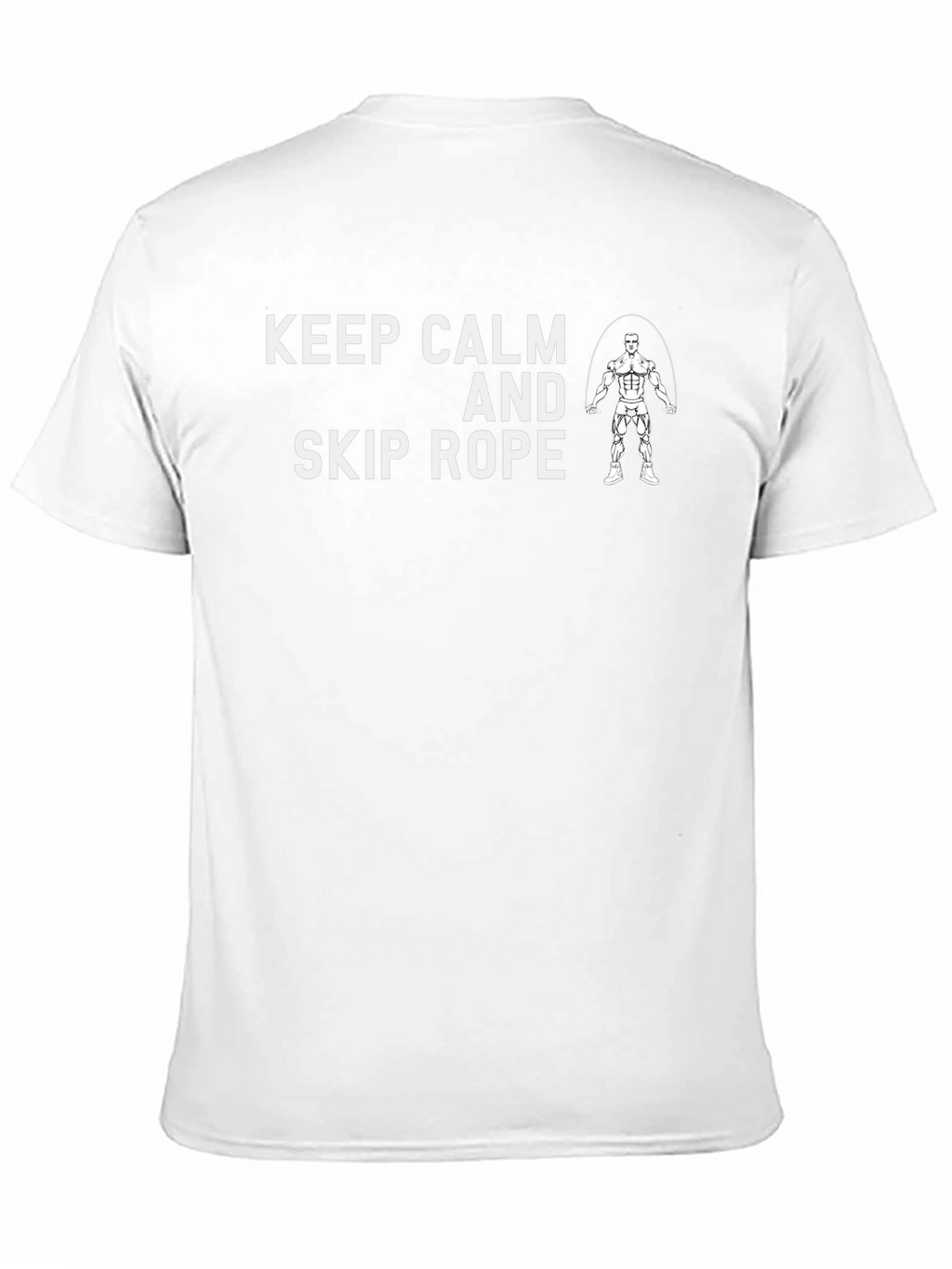 Keep Calm and Skip Rope Black Graphic Tee