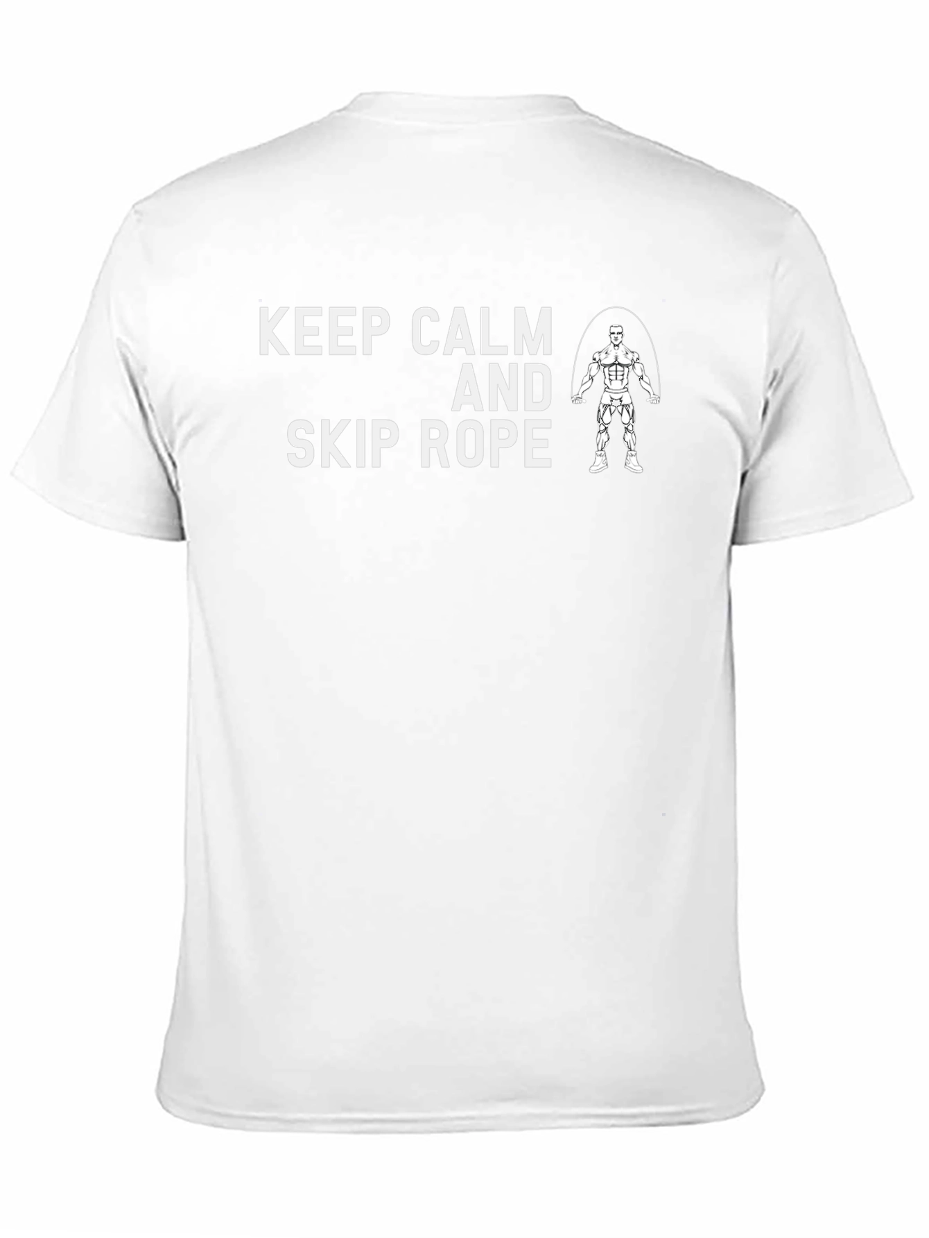 Keep Calm and Skip Rope Black Graphic Tee