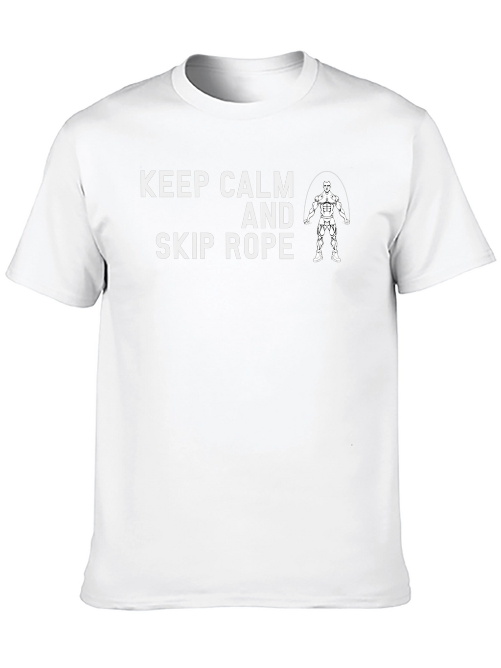 Keep Calm and Skip Rope Black Graphic Tee