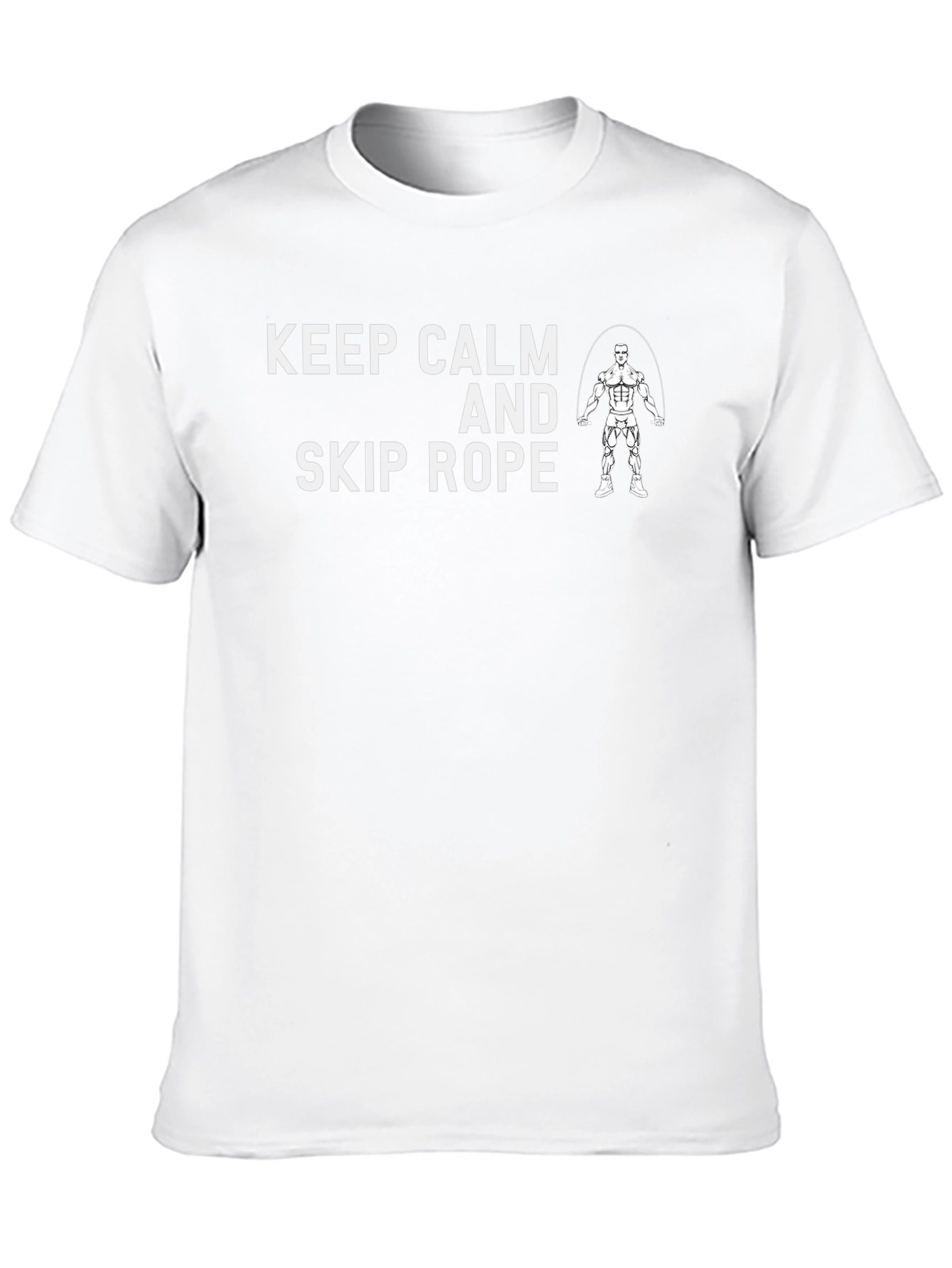 Keep Calm and Skip Rope Black Graphic Tee