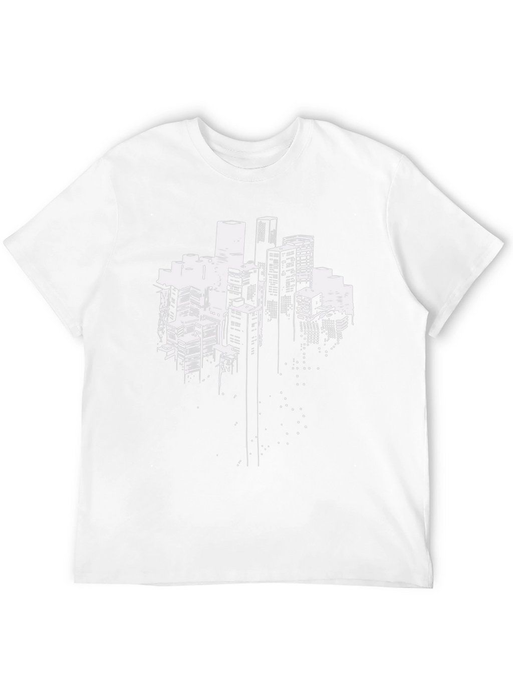 Urban Skyline Graphic Tee - Black