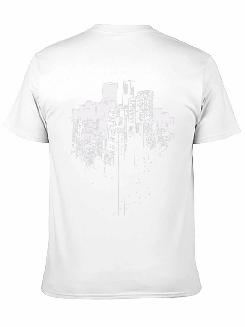 Urban Skyline Graphic Tee - Black